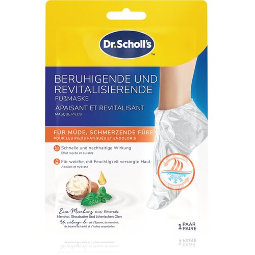 Scholl Pedimask&amp;trade; Soothing &amp;amp; Revitalizing osvježavajuća i umirujuća maska za umorne noge 1 par Slike
