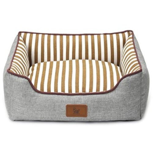  petJungle krevet za pse sa prugama Sivi L 75x60x18 cm Cene