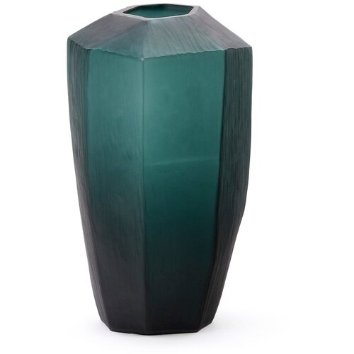 Kave Home Modrozelena steklena vaza (višina 45 cm) Geonix – Cene