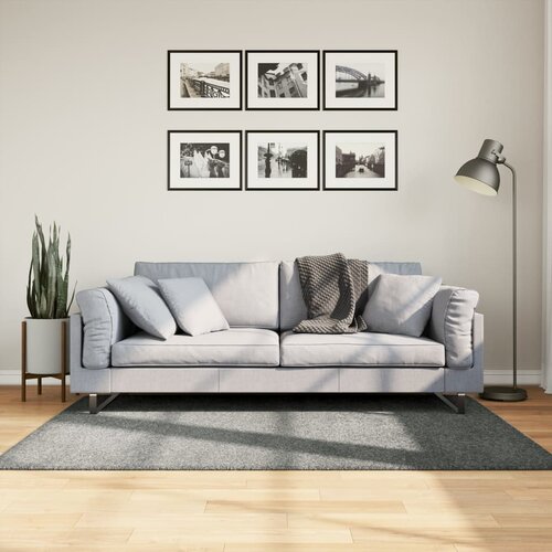 vidaXL Čupavi moderni tepih s visokim vlaknima zeleni 120x170 cm Cijene
