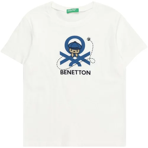 United Colors Of Benetton Majica tamno plava / crna / bijela