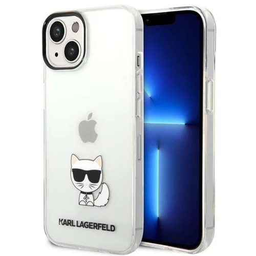 Karl Lagerfeld Originalen ovitek KLHCP14SCTTR zaščita ovitek za iPhone 14 6.1 prozorna - Choupette Logo