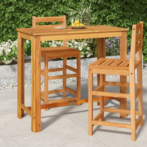 vidaXL Vrtni barski stol 120 x 60 x 105 cm od masivnog bagremovog drva Cijene