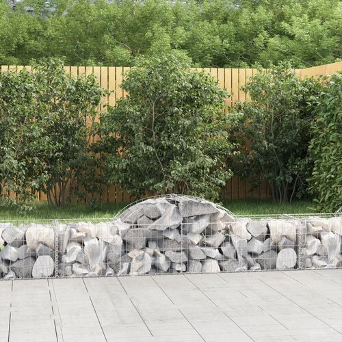  Obokane gabion košare 5 kosov 200x50x40/60 cm pocinkano železo Cene