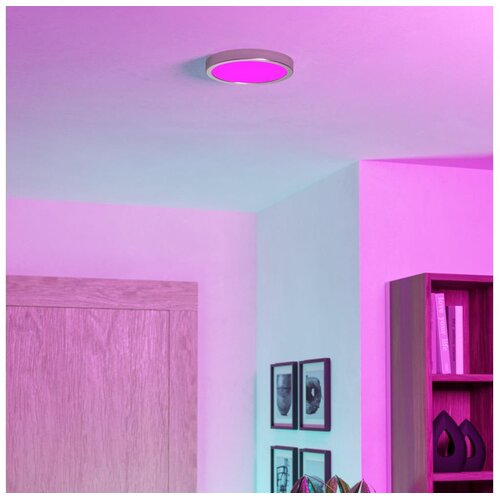Eglo 901381 -LED RGBW prigu&scaron;iva dimljeno plafonsko svetlo FUEVA-Z LED/11,2W/230V 21,1cm IP44 hrom Cene