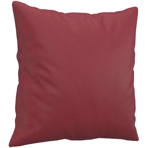  3-dijelni set sofa s jastucima boja vina od umjetne kože Slike