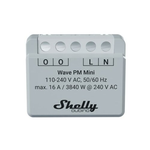 Shelly Qubino Wave PM Mini Smart switch Grey Slike
