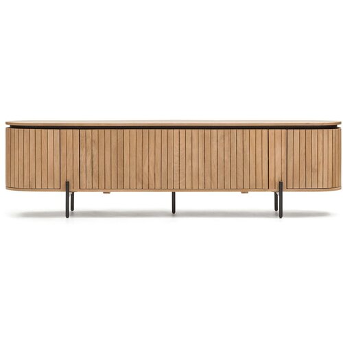 Kave Home TV komoda od drveta manga u prirodnoj boji 200x55 cm Licia - Slike