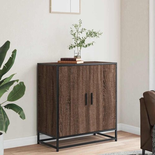  Komoda boja hrasta 68x35x76 cm konstruirano drvo i metal Slike