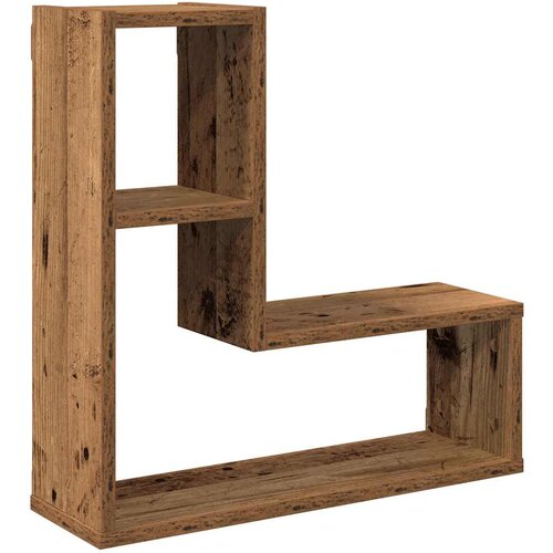  Zidne kockaste police 2 kom Staro drvo 50x15x50 cm Slike