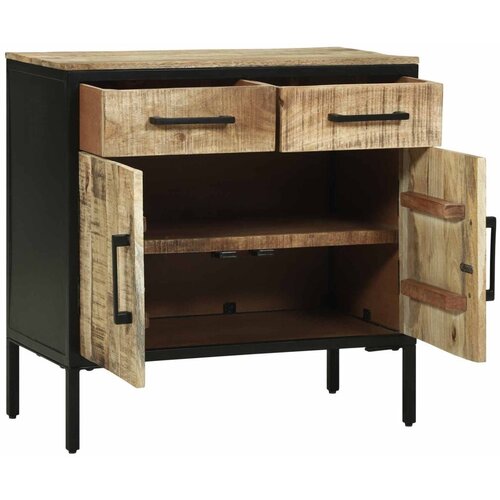  Kreveta s ladicama 70 x 35 x 70 cm Čvrsto drvo manga - 70 x 35 x 70 cm 2 vrata i 2 ladice Slike