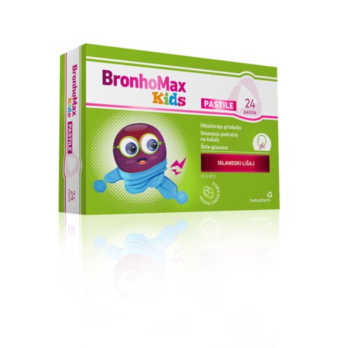 HAMAPHARM Pastile za grlo za decu Bronhomax, 24 komada Cene