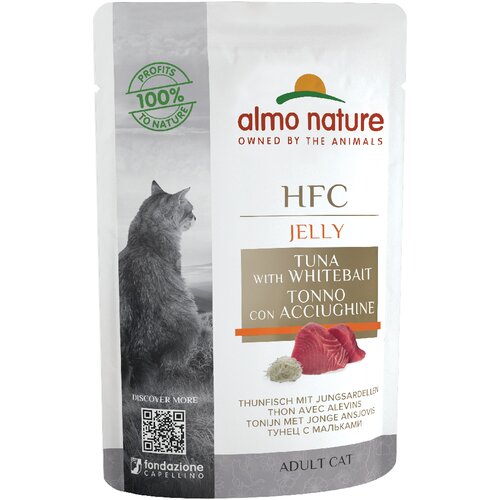 HFC Almo Nature Jelly vrečke 24 x 55 g - Tuna & mlade sardele Cene