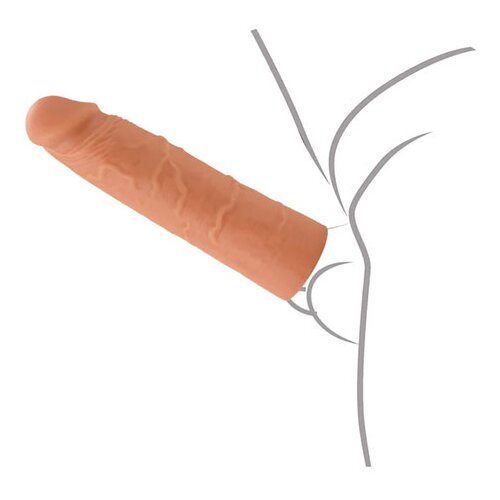 Inferno prevleka za penis iz tekočega silikona 20 cm (R20722) Slike