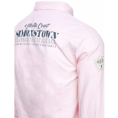 DStreet Pink men's shirt DX2299 Slike