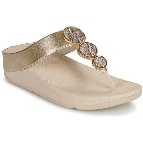 Fitflop HALO BEAD-CIRCLE METALLIC Bež Slike