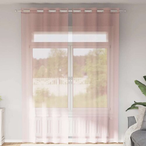 vidaXL Voile zavjese s ušicama 2 kom narančaste 140x300 cm Cijene