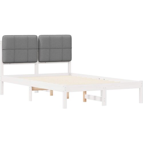  Krevetni okvir s tapiciranim uzglavljem Svijetlo siva Svjetlosiva 205.5 x 125.5 x 84.5 cm Slike