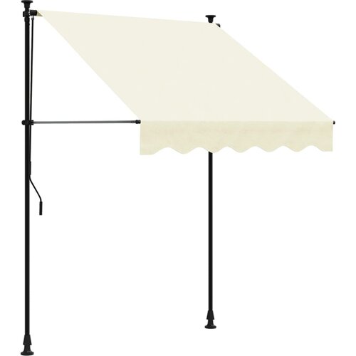 Maison Chic Zložljiva tenda - Senčniki krem 150x150 cm tkanina in jeklo, (22039049) Slike