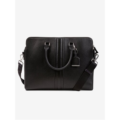 Geox Black Men&amp;#039;s Leather Laptop Bag - Men Slike