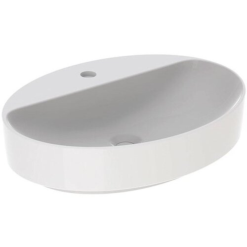 Geberit lavabo nadgradni na ravnu ploču ovalni 600X450 nema preliv slavina na lavabou 500.773.01.2 Slike