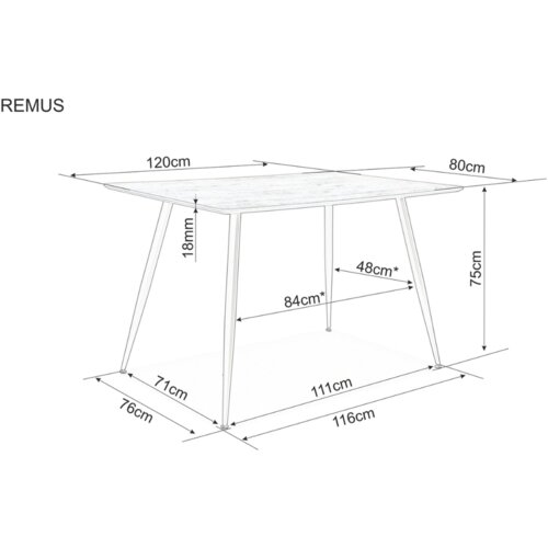 Molarem Home stol REMUS - MDF Slike