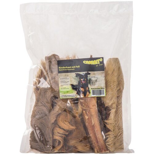 Caniland goveđa koža s krznom (Canibit) - 500 g Slike