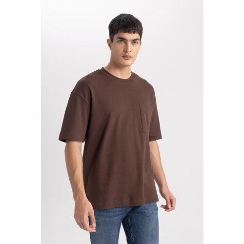 Defacto Oversize Fit Crew Neck Short Sleeve 100% Cotton Heavy Fabric T-Shirt T3661az24sp Slike