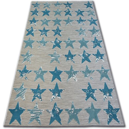 RugsX Preproge Preproga LISBOA 27219/754 Zvezde Turkizna 200x290 cm Modra Cene