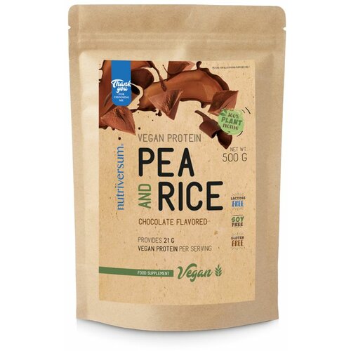 LAMA nutriversum vegan protein 500g pea & rice chocolate Slike