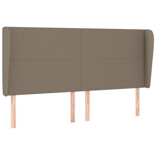 Maison Chic posteljno vzglavje - vzglavna omarica - nočna omarica z u&amp;scaron;esi taupe 163x23x118/128 cm blago, (21712870) Slike