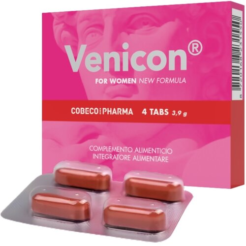 Cobeco_Pharma STIMULACIJSKE KAPSULE ZA ŽENSKE Venicon - za bolj&scaron;i libido Cene