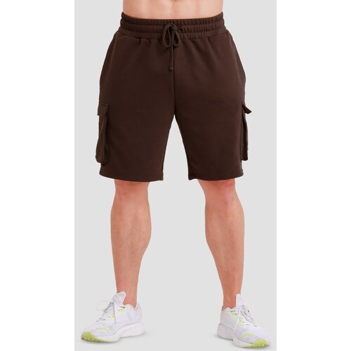 GymBeam Muške kratke hlače Utility Brown Cene