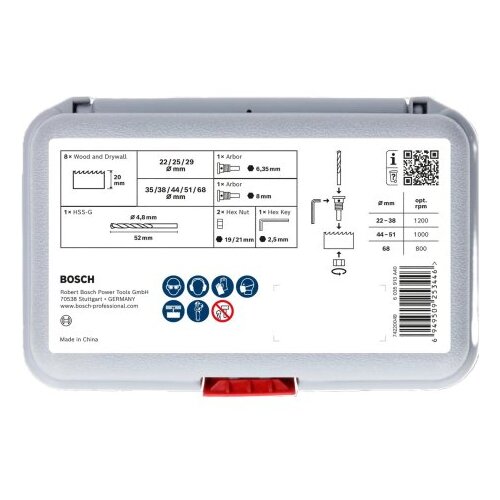 Bosch set testera za otvore sa držačem za drvo i gips, 14 delova, 2608594504 Cene