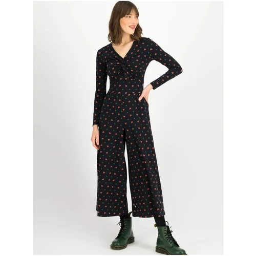 Blutsgeschwister Black Floral Sweater Overall Glamourama Quee - Women