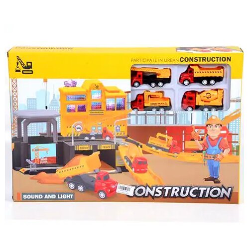 Magic Toys Industrijski obrat s svetlobnimi in zvočnimi efekti, s 4 avtomobilčki Cene