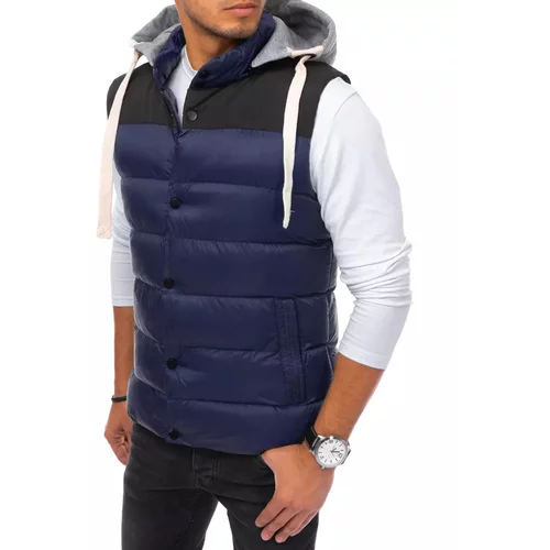 DStreet Men's vest with a hood TX3937