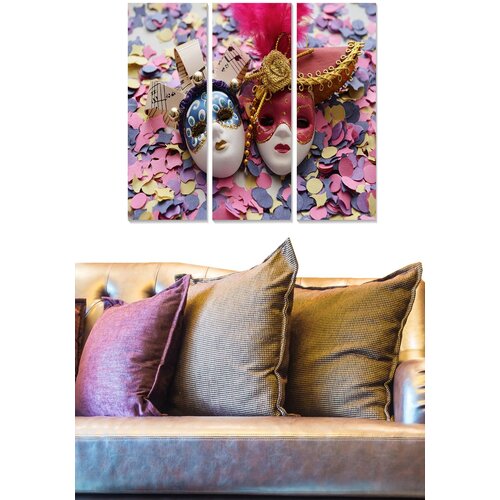Wallity MDF1138876 multicolor decorative mdf painting (3 pieces) Slike