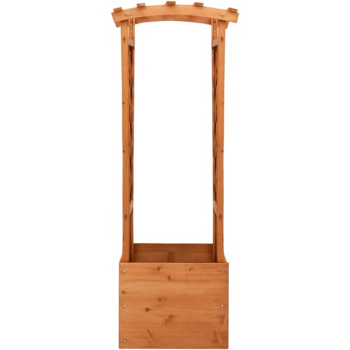 Maison Chic Cvetlično korito - Cvetlični Lonec z mrežo in obokom 49x39x130 cm les jelke, (21789339) Slike