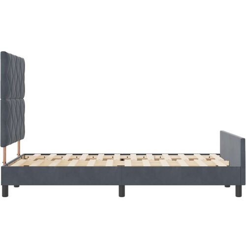 VidaXL Krevetna konstrukcija Tamno siva 120x200 cm Bar&amp;scaron;un Slike