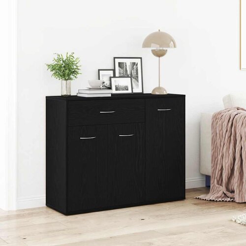  Komoda crni hrast 88x30x70 cm Inženirsko drvo Cijene