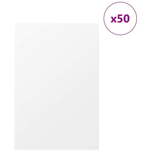 Dekor Paneli 50 pcs Bijelo 40 x 60 x 0.27 cm Konstruirano drvo Slike