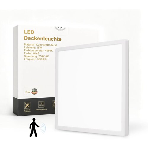 Nettlife LED stropna svetilka: 58 cm svetilka za dnevno sobo, 24 W zatemnljiva kuhinjska svetilka, (5000491414) Slike