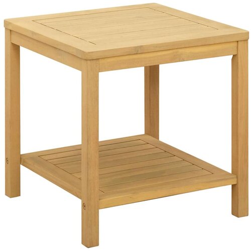  Bocni stol Prirodna nafta 45 x 45 x 45 cm Čvrsto drvo akacije - 45 x 45 x 45 cm Svijetli bagrem Slike
