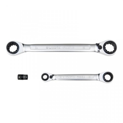 Würth set Zebra duplo okastih ključeva sa račnom i adapterom za nasadnike 1/4 071425730 Cene