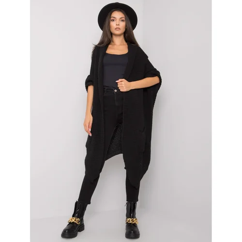 Fashionhunters OH BELLA Black long sweater
