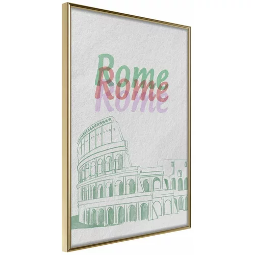  Poster - Pastel Rome 30x45