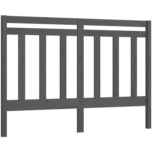 Maison Chic posteljno vzglavje - vzglavna omarica - nočna omarica sivo 166x4x100 cm trdna borovina, (21705459) Slike