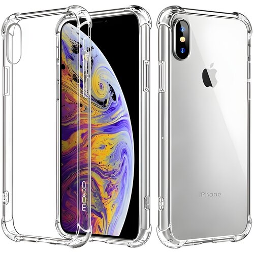 IZMAEL.eu Silikonska futrola s ojačanim rubovima za Apple iPhone X/iPhone XS - Prozirna Cene