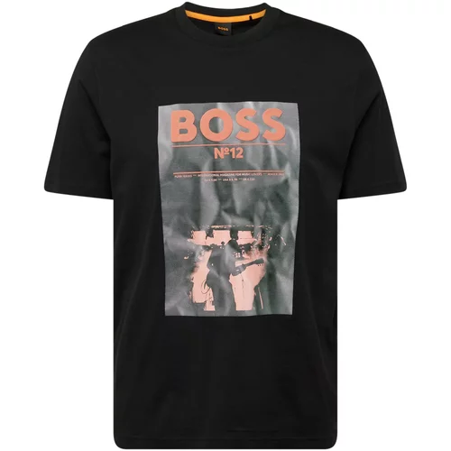 BOSS Orange Majica 'BossTicket' črna